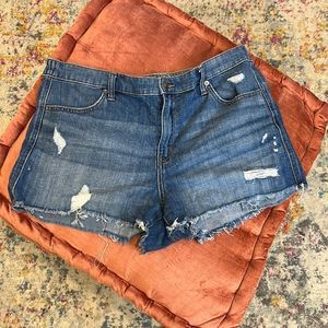 Aerie Distressed Jean Shorts - Size Large